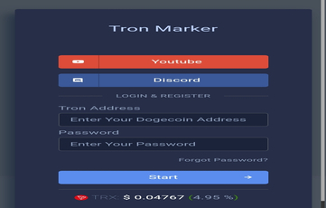 Tronmark Template Crypto Mining (SCM)