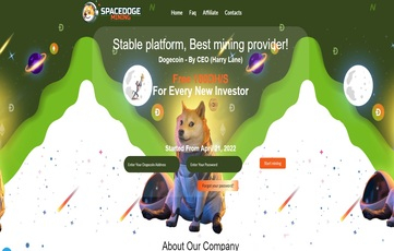 SpaceDoge Template Crypto Mining (SCM)