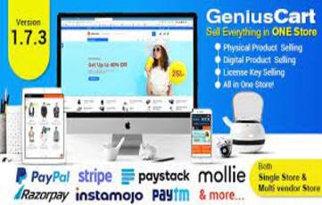 GeniusCart - Single And Multi Vendor Ecommerce With Physical And Digital Product