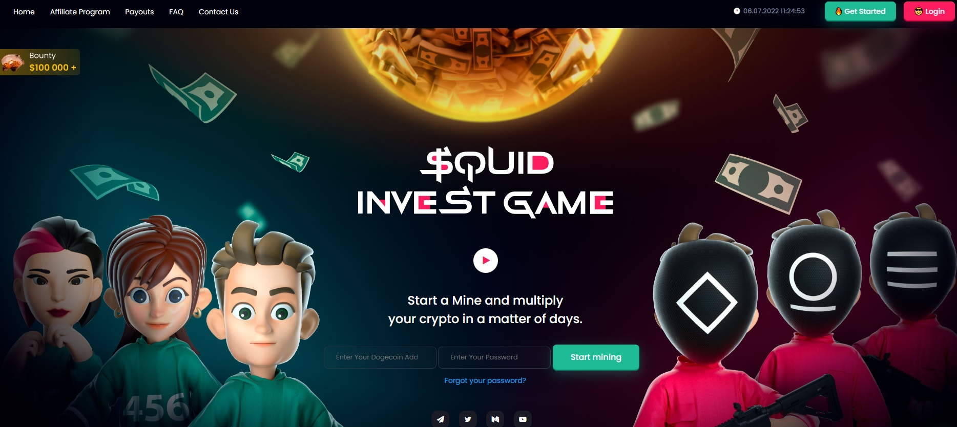 Squid Template Crypto Mining (SCM)